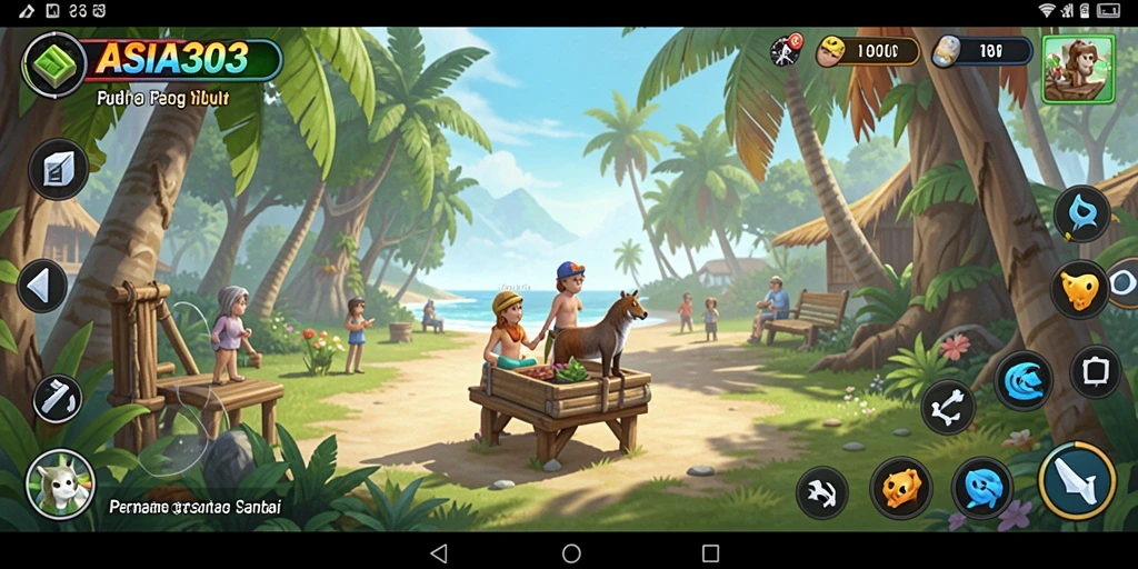 Screenshot gameplay ASIA303 menunjukkan pemain menikmati tantangan menarik.