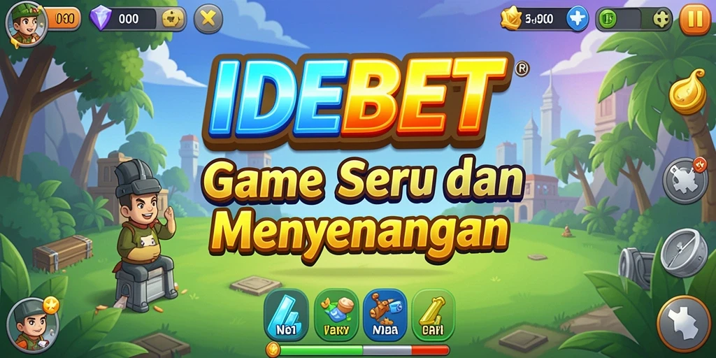 Tangkapan layar permainan menunjukkan gameplay santai dan menarik dari IDEBET.