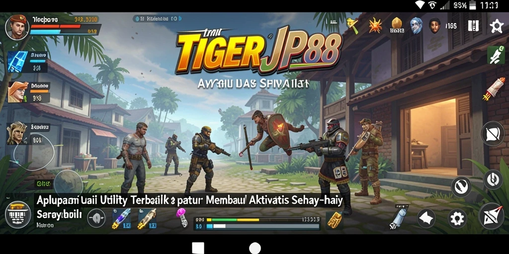 Tampilan antarmuka utama TIGERJP88 dengan berbagai fitur Utility.