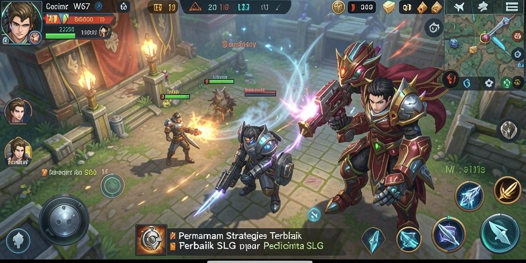 Tampilan gameplay <strong>W67</strong> dengan pertempuran strategis yang mendebarkan.